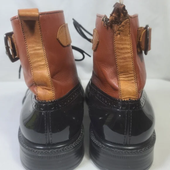 Vivienne Westwood Men's Lace Up Leather Brogue Rain Boots Size 7.5 (40 EU) - Picture 7 of 16